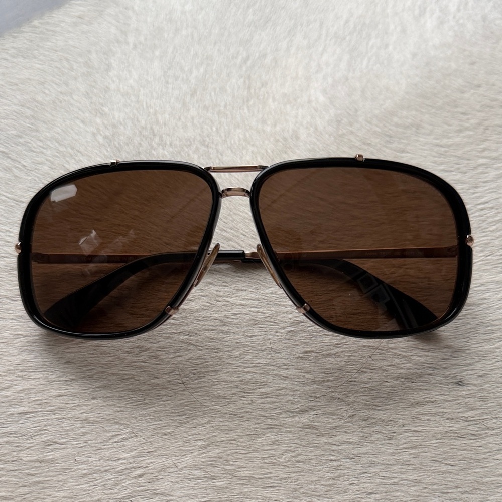 Tom Ford “Andres” Brown Aviator Sunglasses